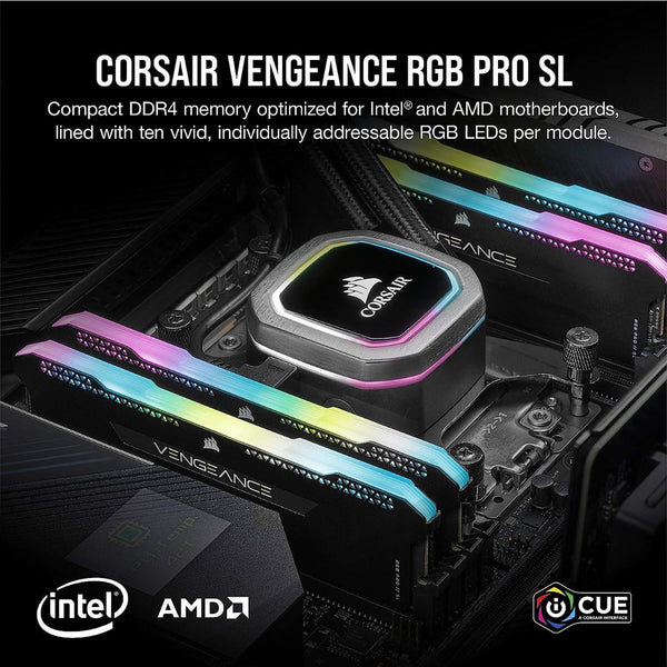 Memoria Ram Corsair 16gb 3200mhz 2x8 Vengeance Rgb Pro Sl
