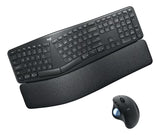 Kit Teclado Y Mouse Logitech Ergo K860 + Mouse Trackbal M575