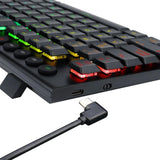 Combo Mouse Rgb + Teclado Inalámbrico Rgb