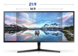 Monitor 34 Samsung Ls34j550wqlxpe Va Wqhd 75hz 4ms Freesync