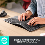 Kit Teclado Y Mouse Logitech Ergo K860 + Mouse Trackbal M575