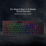 Teclado Mecánico Redragon Horus Fs K618-rgb-sp Inalámbrico