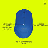 Mouse Logitech M280 Inalámbrico Colores Usb