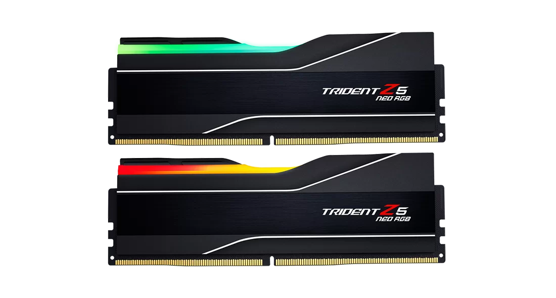 MEMORIA 32GB (16GBx2) DDR5 G.SKILL TRIDENT Z5 NEO RGB BLACK AMD MEMORIA 32GB (16GBx2) DDR5 G.SKILL TRIDENT Z5 NEO RGB BLACK AMD