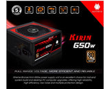 Fuente Poder 650w Certificada Antryx Kirin 80 Plus Bronze