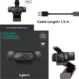 Cámara Webcam Logitech C920s Pro Fhd 1080p Streaming