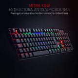 Combo Gamer Teclado Mecánico Mitra + Mouse Griffin Rgb Black