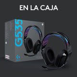 Audífono Gamer Logitech G535 Inalámbrico- Receptor Usb Black