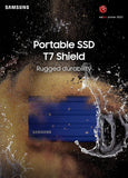 Disco Ssd Samsung 2tb T7 Shield Externo Portatil Usb-c