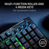 Teclado Gamer Razer Blackwidow V4 Sw Green Wireless