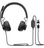 Auriculares Headset Logitech Zone Wired Usb Skype Zoom Teams