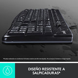 Teclado Y Mouse Logitech Mk120 Color Negro Usb