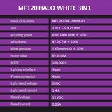 Cooler Master Mf120 Halo 3in1 White Edition Masterfan Rgb