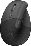 Mouse Bluetooth Wireless Logitech Lift Vertical Zurdo Bk