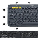 Logitech Teclado K380 Y Mouse Ergonómico Lift Vertical Negro