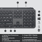 Kit Teclado Y Mouse Logitech Mx Keys Advanced + Mx Master 3