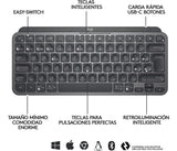 Teclado Bluetooth Logitech Mx Keys Mini Iluminado Multi Devi