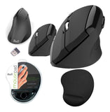 Mouse Klip Xtreme Kmw-390 + Mouse Pad Klip Xtreme Ergonomico