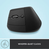 Mouse Bluetooth Wireless Logitech Lift Vertical Zurdo Bk