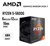 Procesador Amd Ryzen 5 5600g, Caché 16mb Hasta 4.40 Ghz Am4