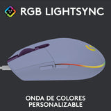 Mouse Gamer Logitech G Series Lightsync G203 Lila