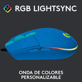 Mouse Gamer Logitech G Series Lightsync G203 Azul