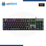 Teclado Mecánico Gamer Antryx Mk850 Chrome Storm Rgb Black