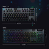 Teclado Gamer Logitech G915 Tkl Wireless Lightspeed Rgb