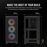 Case Mini Tower Corsair 2000d Rgb Airflow M-itx Bk