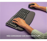 Logitech Wave Keys Y Lift Vertical Ergonómico Bluetooth Sp