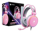 Auricular Antryx Kirby Pink 7.1 Virtual Surround, Rgb