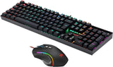 Combo Gamer Teclado Mecánico Mitra + Mouse Griffin Rgb Black