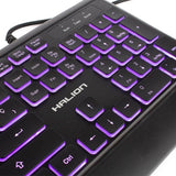 Teclado Gamer Halion Tomcat Retroiluminado Led Envios