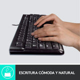 Teclado Y Mouse Logitech Mk120 Color Negro Usb