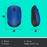 Mouse Inalámbrico Logitech M170 Colores