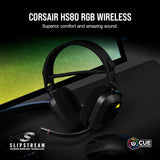 Audifono Gaming Corsair Hs80 Wireless Rgb Carbon