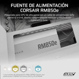 Fuente de Poder Corsair RM850e 80 PLUS Gold, Modular