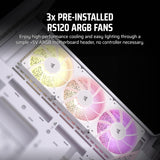 CASE CORSAIR 3500X ARGB White SIN FUENTE VIDRIO TEMPLADO