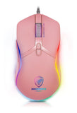 Mouse Gamer Micronics Stingray Gm813p Rosado