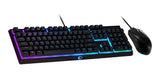 Teclado Y Mouse Gamer Cooler Master Masterset Ms111 Usb Rgb