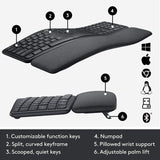 Kit Teclado Y Mouse Logitech Ergo K860 + Mx Vertical