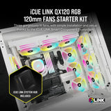 Cooler Case 120mm Corsair Link Qx120 Rgb Kit 3in1 Black