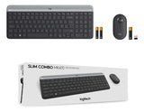 Teclado Y Mouse Inalámbrico Logitech Mk470 Slim Graphite