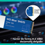 Ssd M.2 500gb Wd Blue Sn570 Nvme Pcie M.2 Laptop-pc