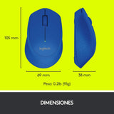 Mouse Logitech M280 Inalámbrico Colores Usb