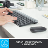 Teclado Y Mouse Inalámbrico Logitech Mk470 Slim Graphite