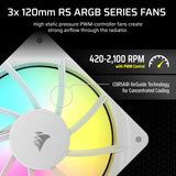 Refrigeración líquida de CPU NAUTILUS 360 RS ARGB, blanco