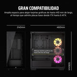 Gabinete Corsair 3500x Argb Mid-tower Atx Icue Link Rgb Color Negro