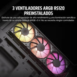 Gabinete Corsair 3500x Argb Mid-tower Atx Icue Link Rgb Color Negro