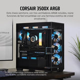 Gabinete Corsair 3500x Argb Mid-tower Atx Icue Link Rgb Color Negro